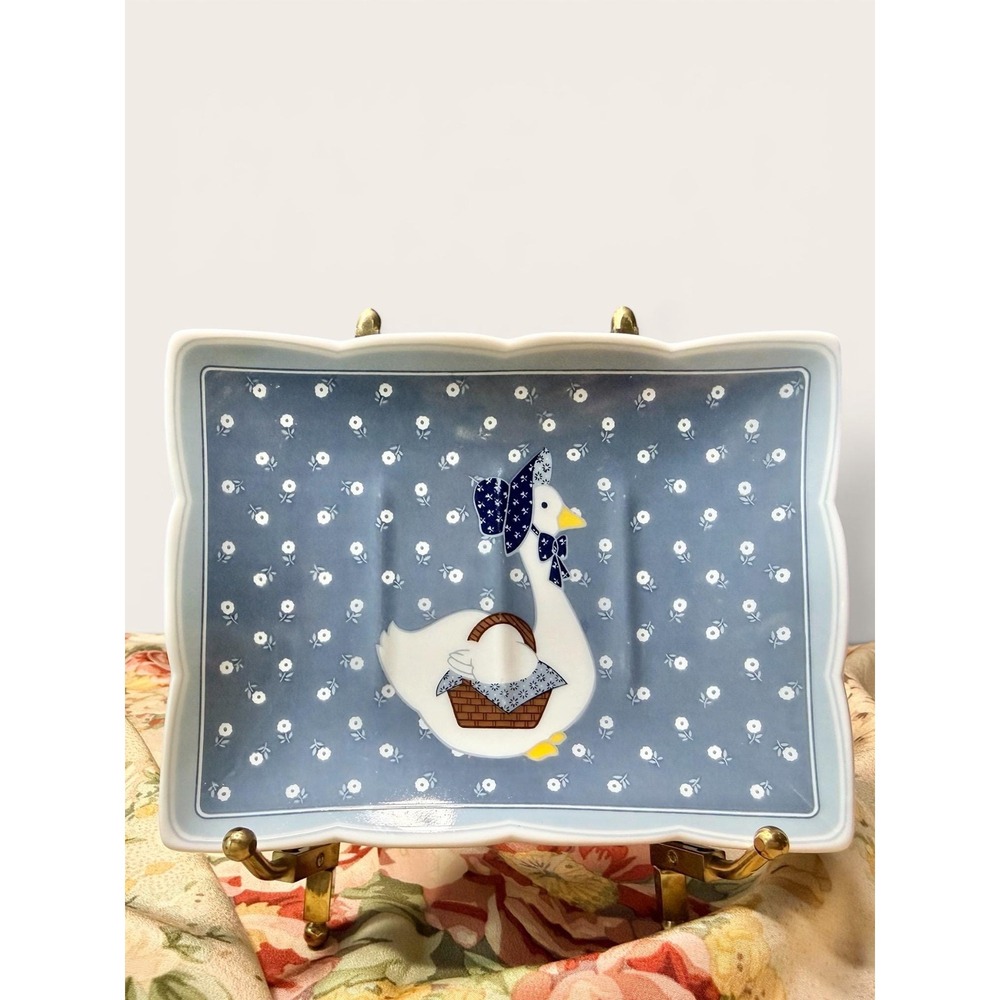 Vintage Gertrude Goose 1986 Soap Dish Japan Cottagecore Coastal Grandmillenial